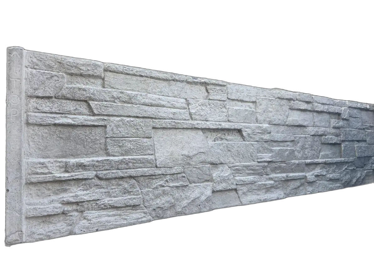 Slate Concrete Fence Panel