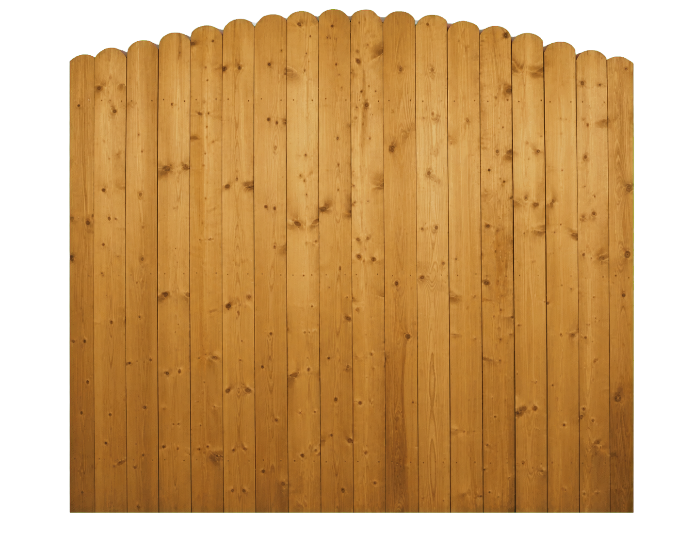 Solid Arched Cottage timber fence panel